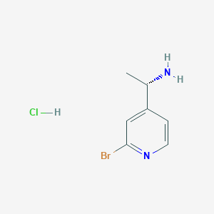 molecular formula C7H10BrClN2 B11805324 (S)-1-(2-Bromopyridin-4-yl)ethanaminehydrochloride 