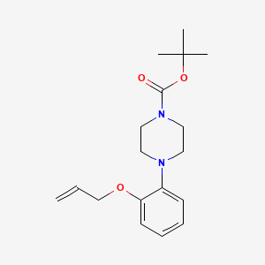 molecular formula C18H26N2O3 B11805346 tert-Butyl 4-(2-(allyloxy)phenyl)piperazine-1-carboxylate 