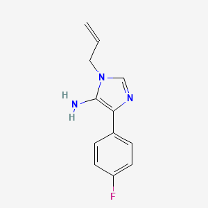 molecular formula C12H12FN3 B11805379 1-Allyl-4-(4-fluorophenyl)-1H-imidazol-5-amine 