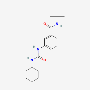 molecular formula C18H27N3O2 B1180538 N-(tert-butyl)-3-{[(cyclohexylamino)carbonyl]amino}benzamide 