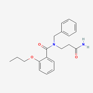 N-(3-amino-3-oxopropyl)-N-benzyl-2-propoxybenzamide