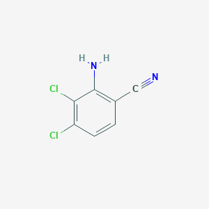 molecular formula C7H4Cl2N2 B11805579 2-Amino-3,4-dichlorobenzonitrile CAS No. 1253792-18-5