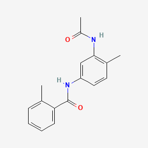 molecular formula C17H18N2O2 B1180558 N-[3-(acetylamino)-4-methylphenyl]-2-methylbenzamide 