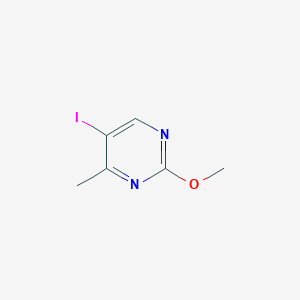 molecular formula C6H7IN2O B11805592 5-Iodo-2-methoxy-4-methylpyrimidine 