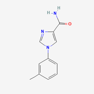 molecular formula C11H11N3O B11805617 1-(m-Tolyl)-1H-imidazole-4-carboxamide 