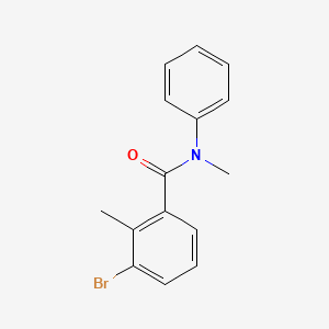 molecular formula C15H14BrNO B1180562 3-bromo-N,2-dimethyl-N-phenylbenzamide 