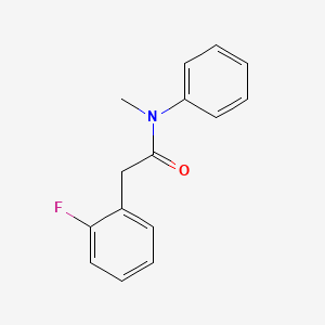 molecular formula C15H14FNO B1180563 2-(2-fluorophenyl)-N-methyl-N-phenylacetamide 