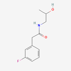 2-(3-fluorophenyl)-N-(2-hydroxypropyl)acetamide