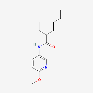 molecular formula C14H22N2O2 B1180565 2-ethyl-N-(6-methoxy-3-pyridinyl)hexanamide 