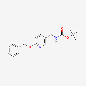 molecular formula C18H22N2O3 B11805699 tert-Butyl ((6-(benzyloxy)pyridin-3-yl)methyl)carbamate 