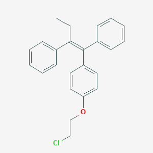 molecular formula C₂₄H₂₃ClO B118057 (Z)-1-[4-(2-Chloroethoxyphenyl]-1,2-diphenyl-1-butene CAS No. 97818-83-2