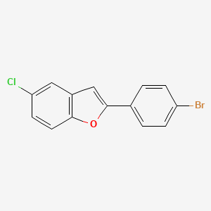 molecular formula C14H8BrClO B11805793 2-(4-Bromophenyl)-5-chlorobenzofuran 