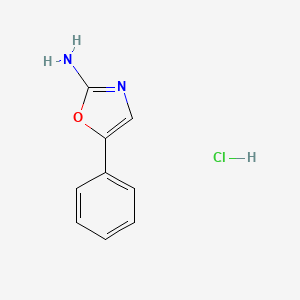 molecular formula C9H9ClN2O B11805795 5-Phenyloxazol-2-amine hydrochloride 