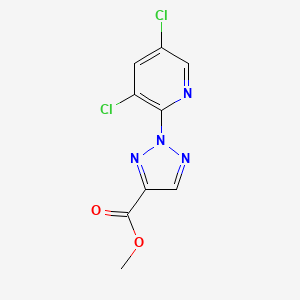 molecular formula C9H6Cl2N4O2 B11805806 Methyl 2-(3,5-dichloropyridin-2-yl)-2H-1,2,3-triazole-4-carboxylate 