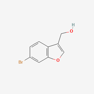 molecular formula C9H7BrO2 B11805824 (6-Bromobenzofuran-3-YL)methanol 