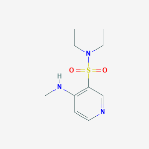 molecular formula C10H17N3O2S B11805846 N,N-diethyl-4-(methylamino)pyridine-3-sulfonamide 