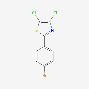 molecular formula C9H4BrCl2NS B11806038 2-(4-Bromophenyl)-4,5-dichlorothiazole 
