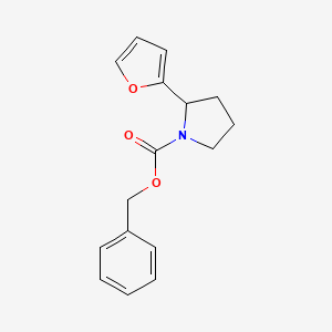 molecular formula C16H17NO3 B11806072 Benzyl2-(furan-2-yl)pyrrolidine-1-carboxylate 