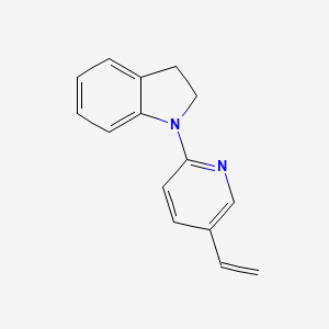 molecular formula C15H14N2 B11806257 1-(5-Vinylpyridin-2-yl)indoline 