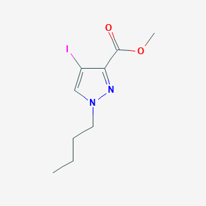 molecular formula C9H13IN2O2 B11806428 Methyl 1-butyl-4-iodo-1H-pyrazole-3-carboxylate CAS No. 1354705-69-3