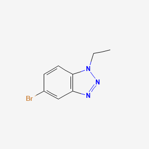 molecular formula C8H8BrN3 B11806451 5-Bromo-1-ethyl-1H-benzo[d][1,2,3]triazole 