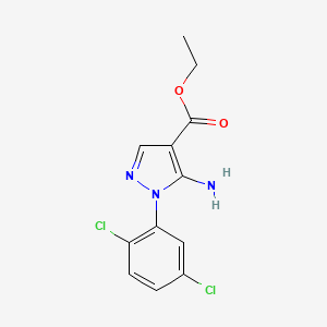 molecular formula C12H11Cl2N3O2 B11806494 Ethyl 5-amino-1-(2,5-dichlorophenyl)-1H-pyrazole-4-carboxylate 