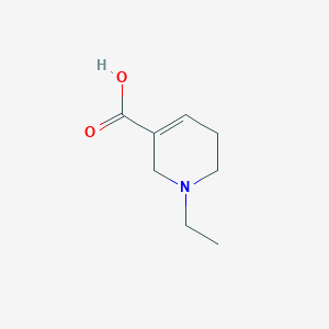 molecular formula C8H13NO2 B118065 1-Ethyl-3,6-dihydro-2H-pyridine-5-carboxylic acid CAS No. 155394-42-6