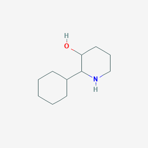 molecular formula C11H21NO B11806653 2-Cyclohexylpiperidin-3-ol 