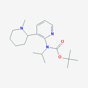 molecular formula C19H31N3O2 B11806660 tert-Butyl isopropyl(3-(1-methylpiperidin-2-yl)pyridin-2-yl)carbamate 