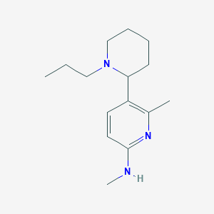 molecular formula C15H25N3 B11806666 N,6-Dimethyl-5-(1-propylpiperidin-2-yl)pyridin-2-amine 