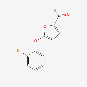 molecular formula C11H7BrO3 B11806690 5-(2-Bromophenoxy)furan-2-carbaldehyde 