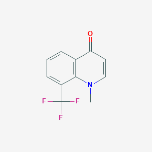 molecular formula C11H8F3NO B11806701 1-Methyl-8-(trifluoromethyl)quinolin-4(1H)-one 