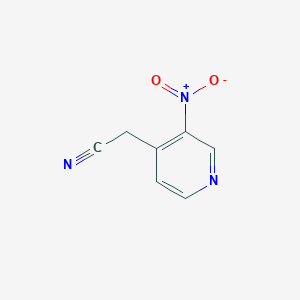 molecular formula C7H5N3O2 B11806725 2-(3-Nitropyridin-4-yl)acetonitrile 