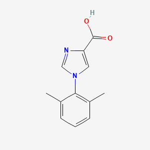 molecular formula C12H12N2O2 B11806797 1-(2,6-Dimethylphenyl)-1H-imidazole-4-carboxylic acid 