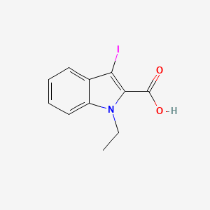 molecular formula C11H10INO2 B11806826 1-Ethyl-3-iodo-1H-indole-2-carboxylic acid 