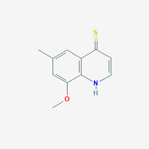 molecular formula C11H11NOS B11806983 8-Methoxy-6-methylquinoline-4(1H)-thione 