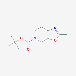 molecular formula C12H20N2O3 B11807041 Tert-butyl 2-methyl-3A,4,7,7A-tetrahydrooxazolo[5,4-C]pyridine-5(6H)-carboxylate 