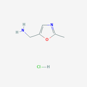 molecular formula C5H9ClN2O B11807101 (2-Methyloxazol-5-yl)methanamine hydrochloride 