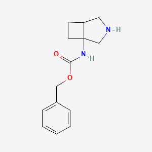molecular formula C14H18N2O2 B11807130 Benzyl 3-azabicyclo[3.2.0]heptan-1-ylcarbamate 