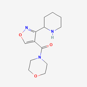 molecular formula C13H19N3O3 B11807197 Morpholino(3-(piperidin-2-yl)isoxazol-4-yl)methanone 