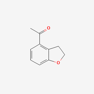 molecular formula C10H10O2 B11807302 1-(2,3-Dihydrobenzofuran-4-yl)ethanone 