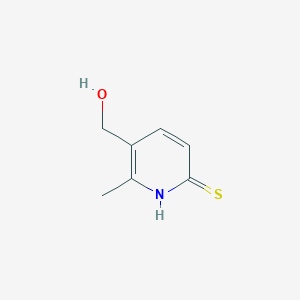 molecular formula C7H9NOS B11807304 5-(Hydroxymethyl)-6-methylpyridine-2(1H)-thione 