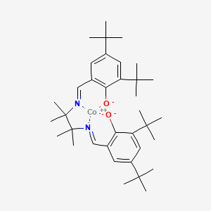 molecular formula C10H11ClF3N3 B1180735 Cobalt, [[2,2'-[(1,1,2,2-tetramethyl-1,2-ethanediyl)bis[(nitrilo-kappaN)methylidyne]]bis[4,6-bis(1,1-dimethylethyl)phenolato-kappaO]](2-)]-, (SP-4-2)- CAS No. 157472-96-3