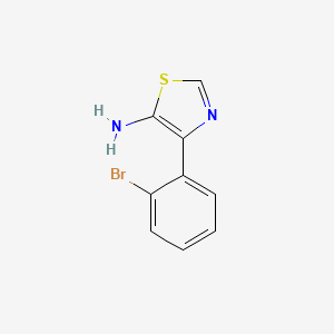 molecular formula C9H7BrN2S B11807353 4-(2-Bromophenyl)thiazol-5-amine 