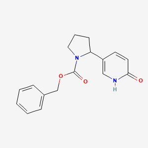 molecular formula C17H18N2O3 B11807378 Benzyl 2-(6-oxo-1,6-dihydropyridin-3-yl)pyrrolidine-1-carboxylate 
