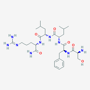 molecular formula C30H51N9O6 B118074 TRAP-5 amide 