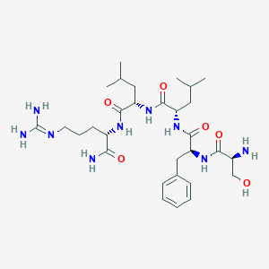 molecular formula C30H51N9O6 B118074 H-丝氨酸-苯丙氨酸-亮氨酸-亮氨酸-精氨酸-NH2 CAS No. 141923-41-3