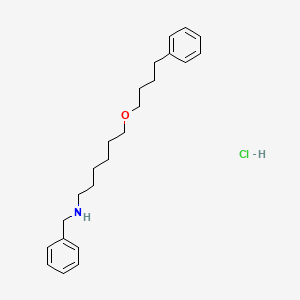 molecular formula C23H34ClNO B1180742 N-(Benzyl-6-(4-phenylbutoxy)-hexane-1-aMine hydrochloride CAS No. 163923-18-0