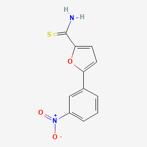 molecular formula C11H8N2O3S B11807463 5-(3-Nitrophenyl)furan-2-carbothioamide 