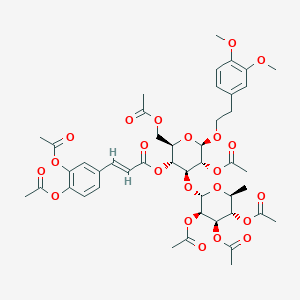 molecular formula C45H54O22 B1180753 Brachynoside heptaacetate 